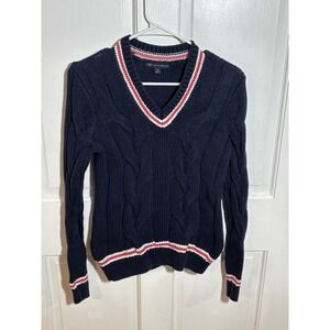346 Brooks Brothers Sweater Cable Knit Cricket Style Women's Size Medium
